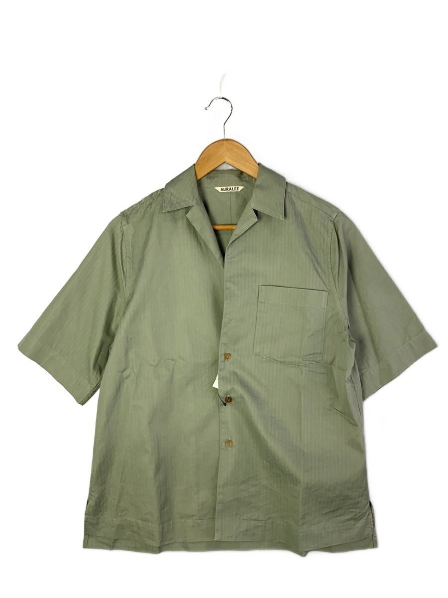 Auralee Washed Finx Herringbone Half Sleeved Shirt