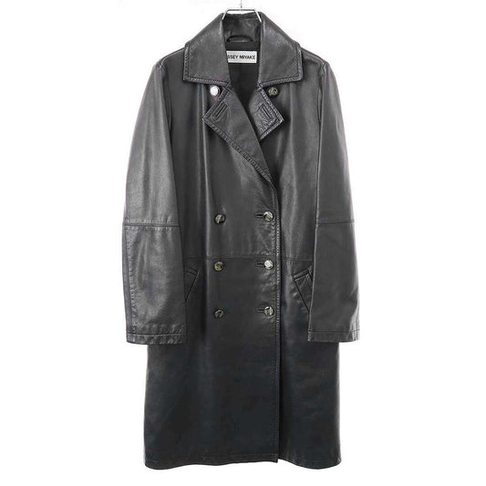 Issey Miyake Leather Coat