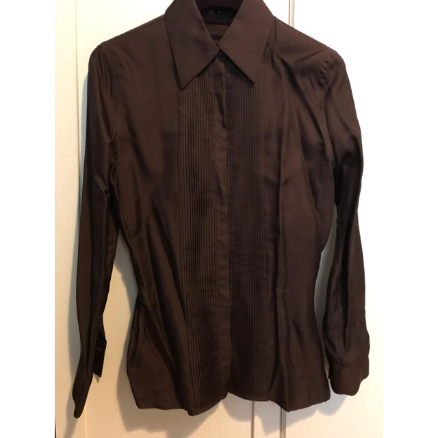 Gucci Silk Pintuck Shirt