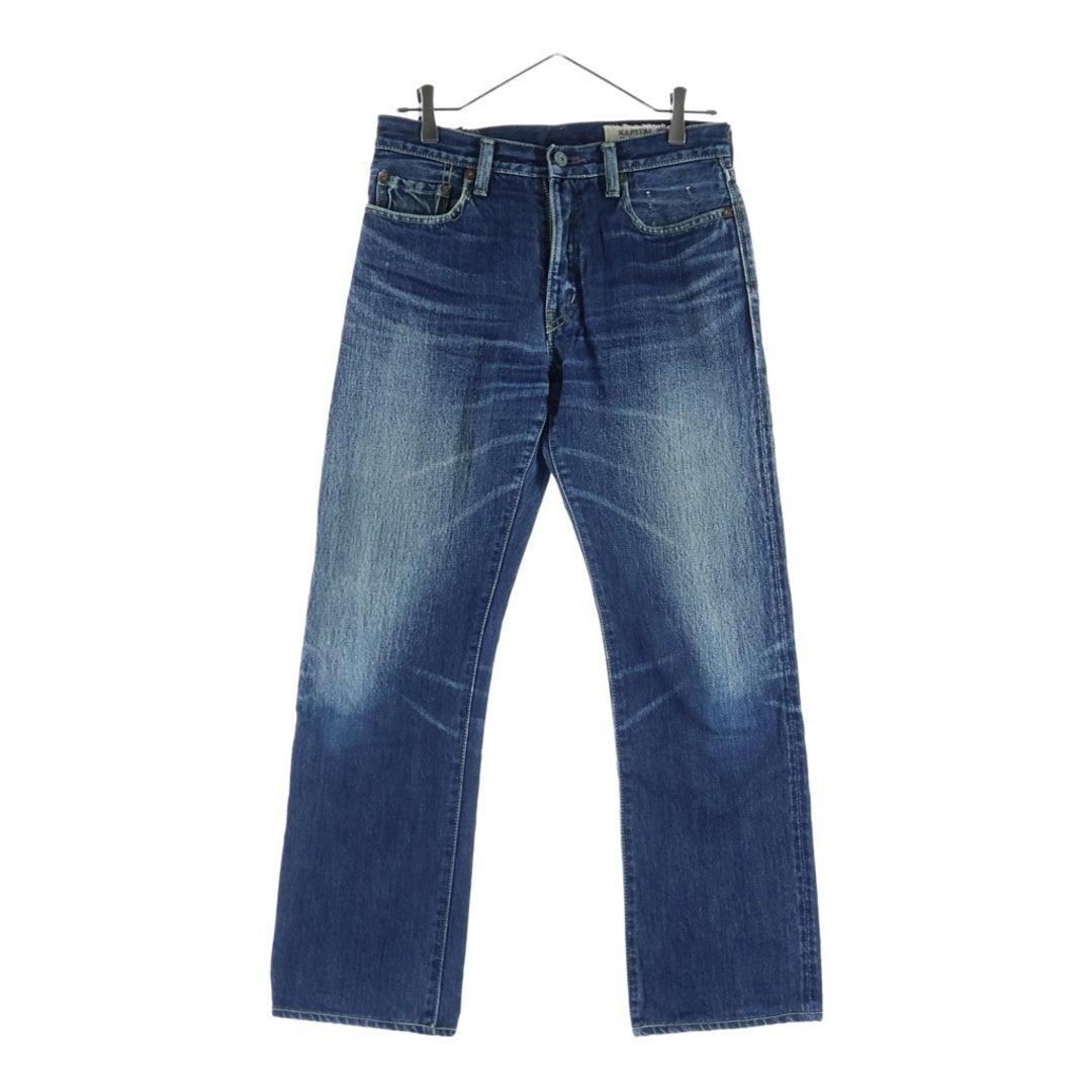 Kapital Leather Patch Straight Denim Pants