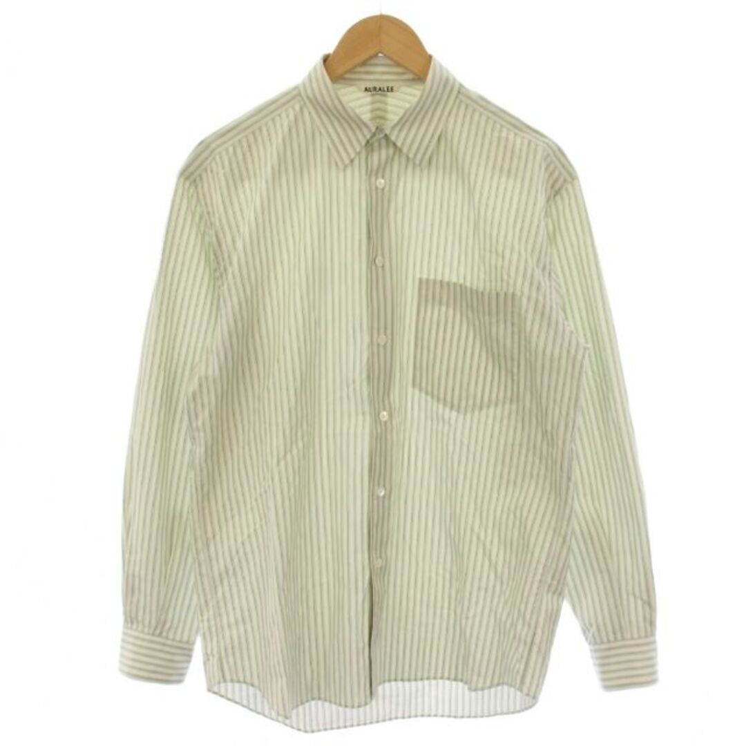 Auralee Finx Stripe Shirt