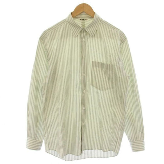 Auralee Finx Stripe Shirt