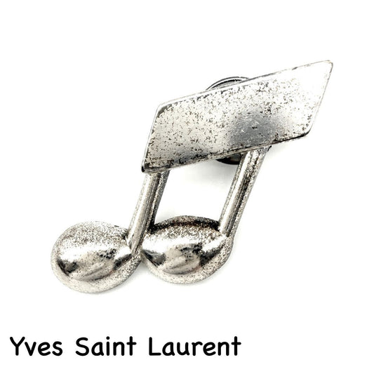 Yves Saint Laurent Music Note Brooch