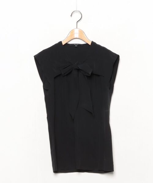 Gucci Sleeveless Silk Ribbon Blouse