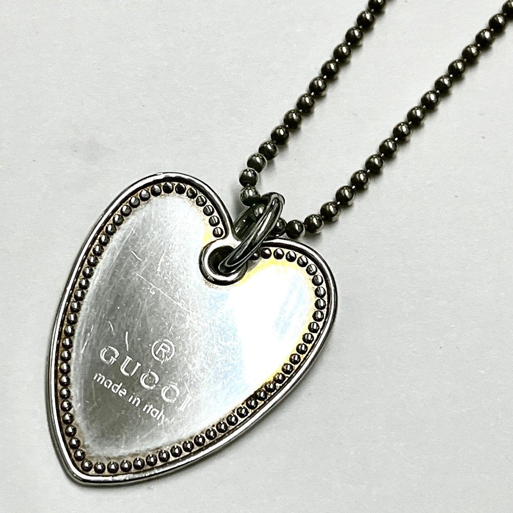 Gucci Dog Tag Heart Necklace