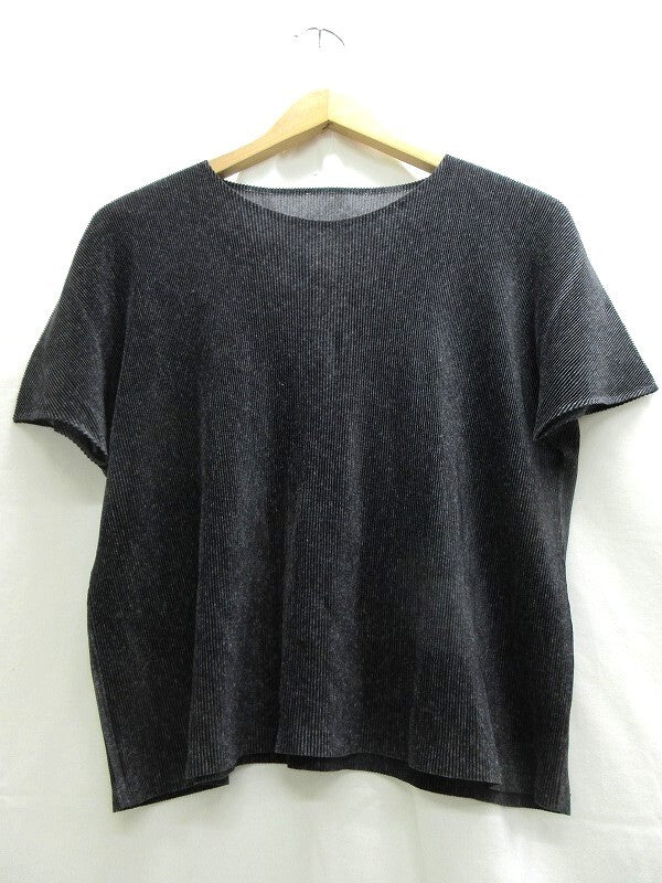 Pleats Please Pleated Short Sleeve Top
