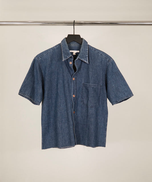 Helmut Lang Cropped Denim Shirt