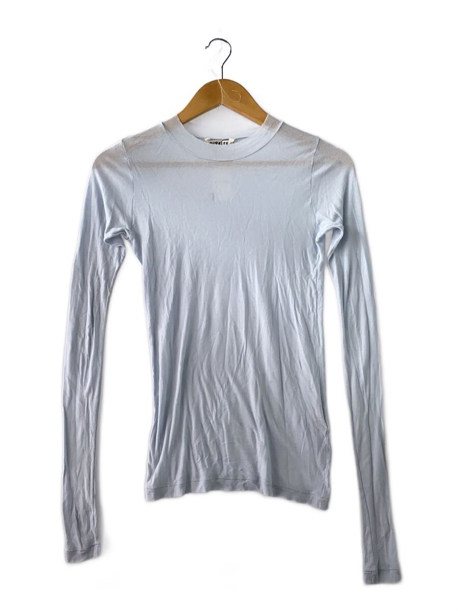 AURALEE Giza Super High Gauge Sheer Rib Long Sleeve T-Shirt