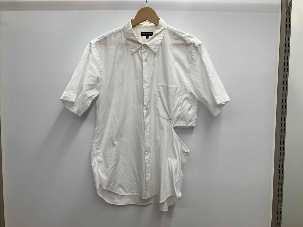 Comme Des Garcons Homme Plus Slashed  Short Sleeve Shirt
