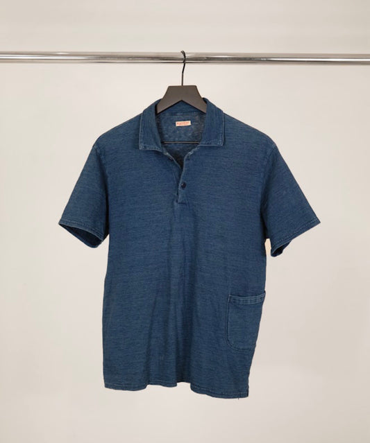 Kapital Indigo Polo Shirt