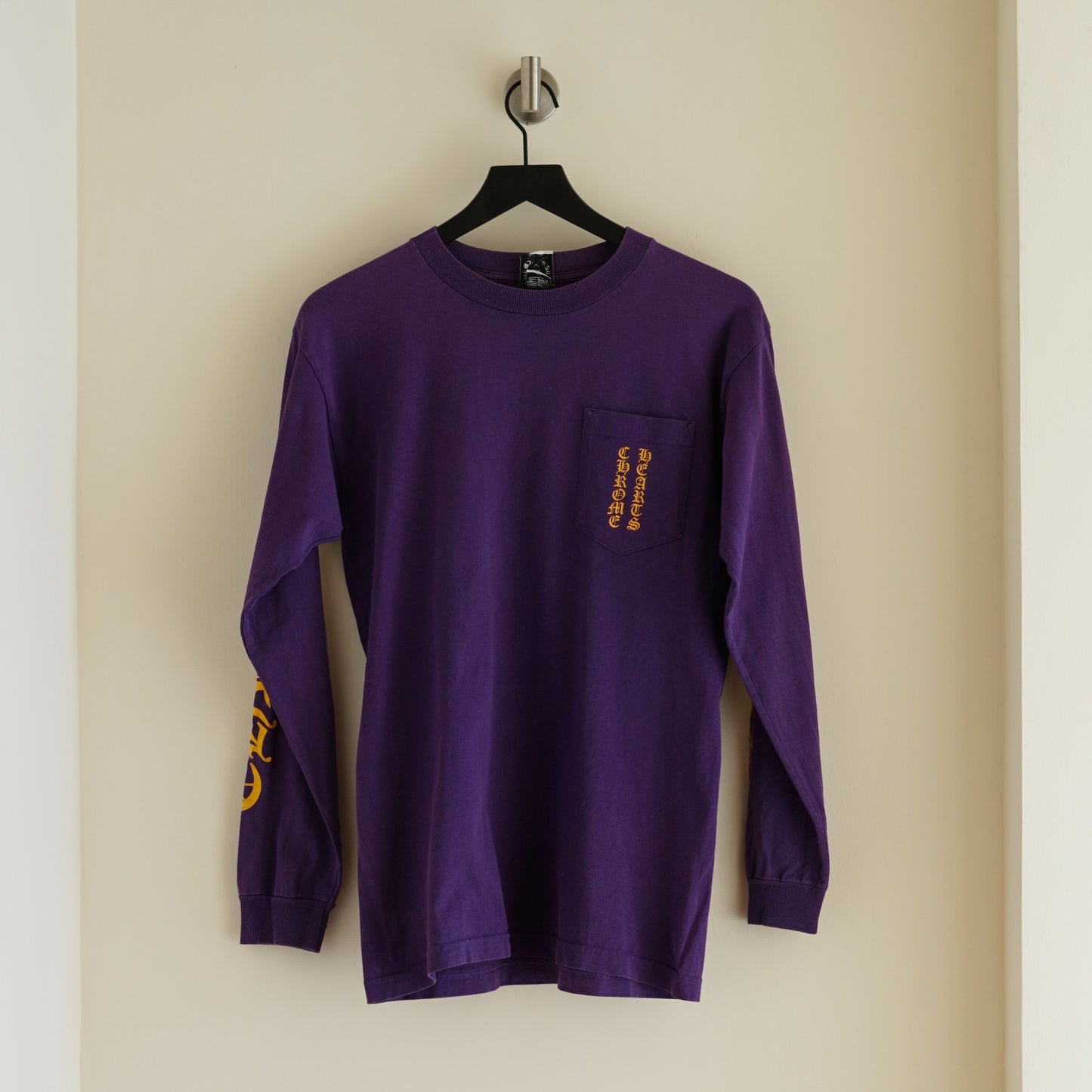 Chrome Hearts Purple and Gold Long-Sleeve T-Shirt