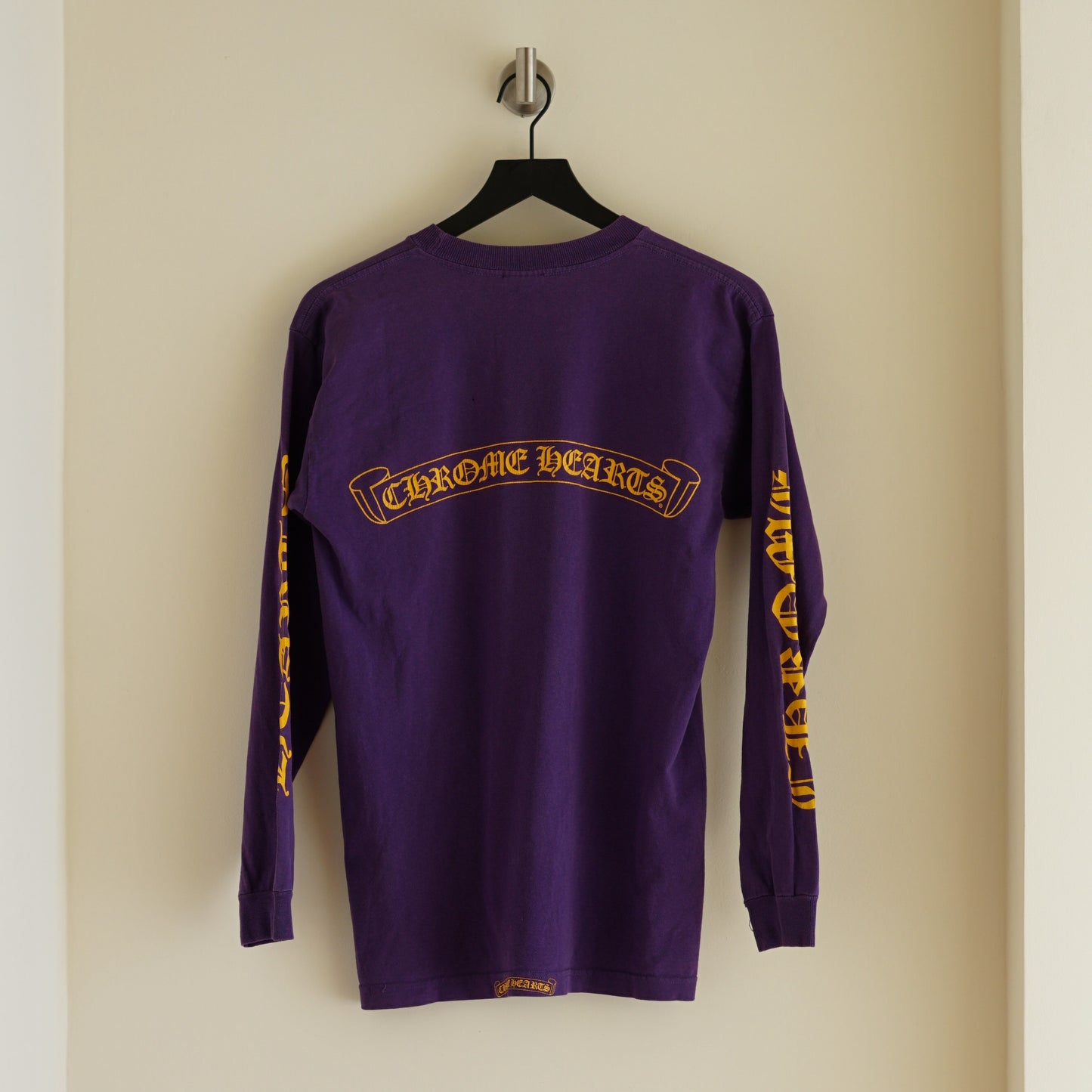 Chrome Hearts Purple and Gold Long-Sleeve T-Shirt