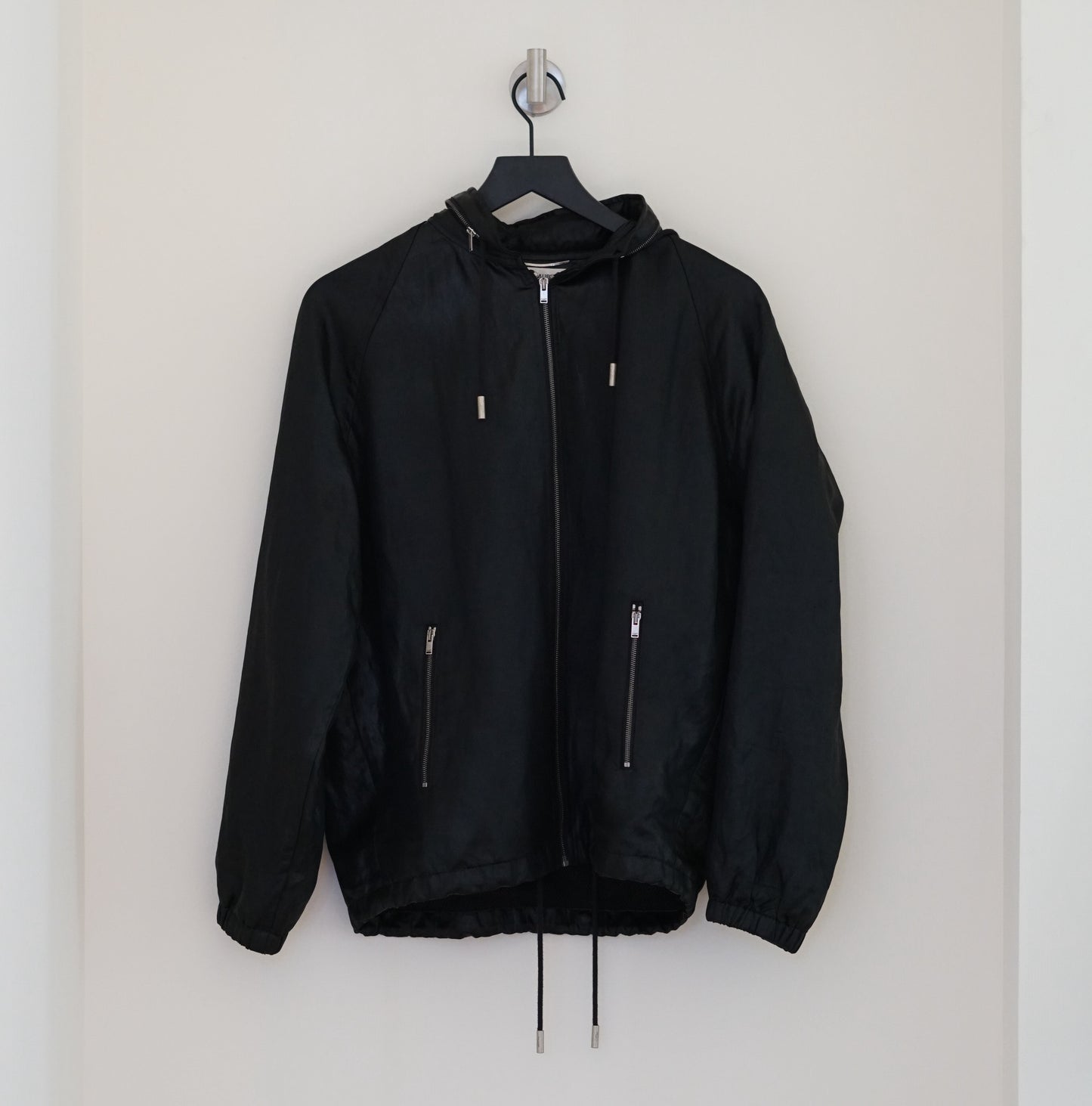 Saint Laurent Satin Hooded Jacket