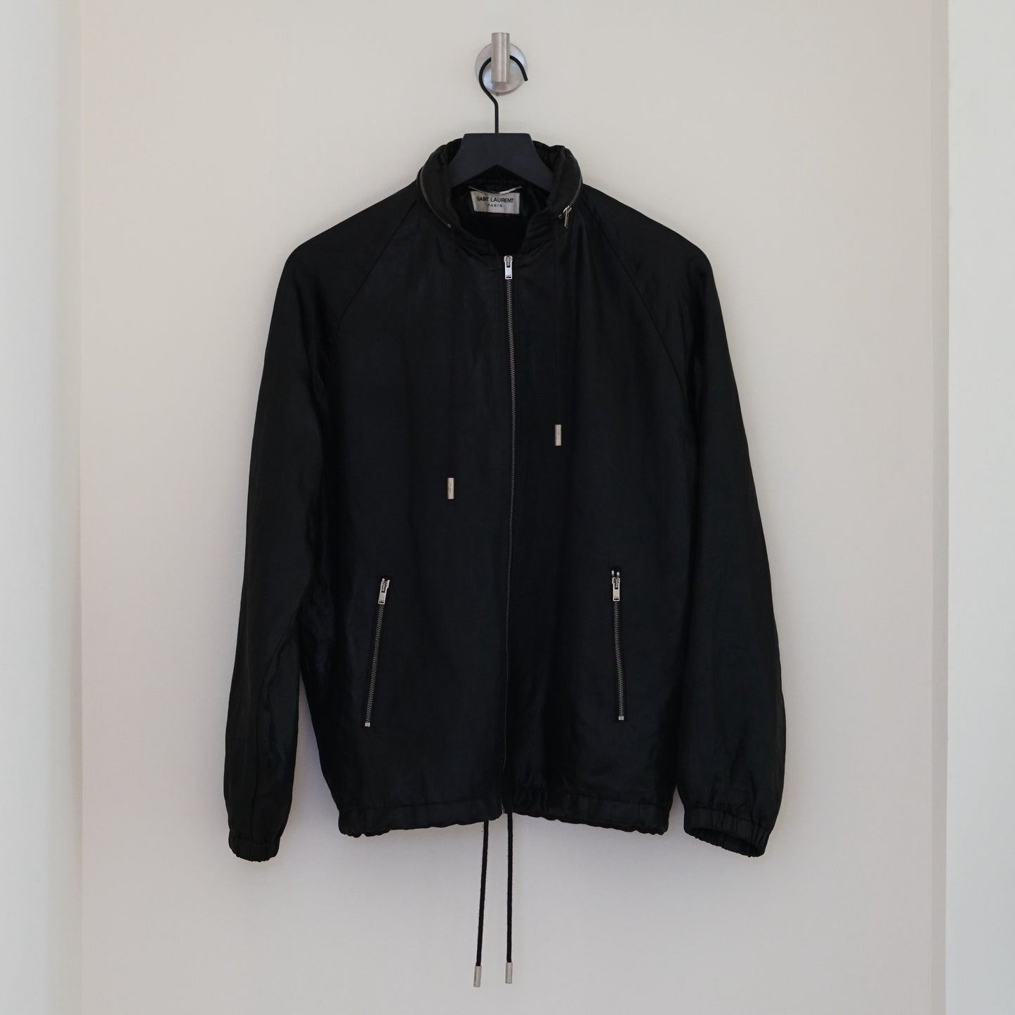 Saint Laurent Satin Hooded Jacket