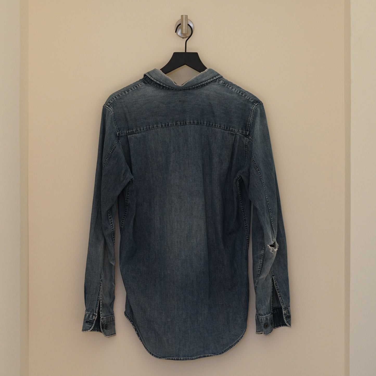 Helmut Lang Denim Long-Sleeve Button-Up