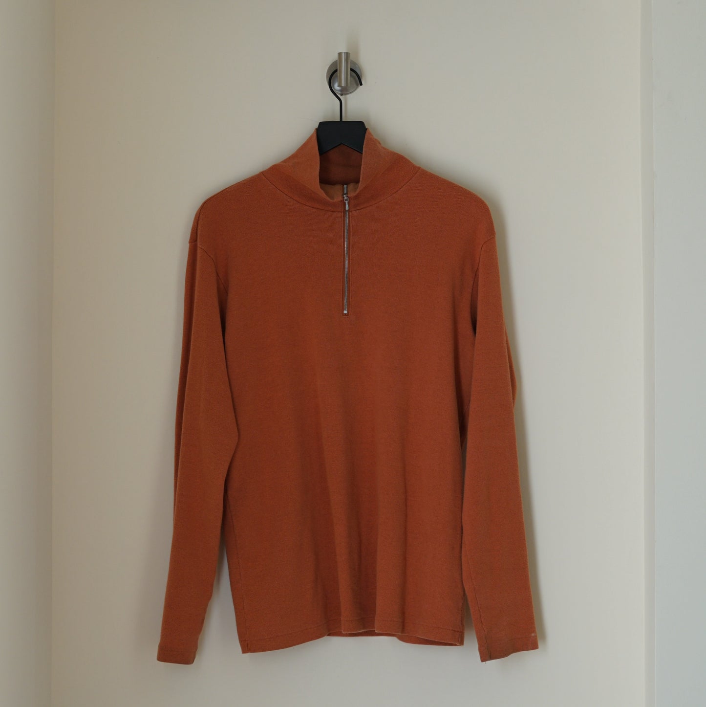 Auralee 1/4 Zip Turtleneck Sweater