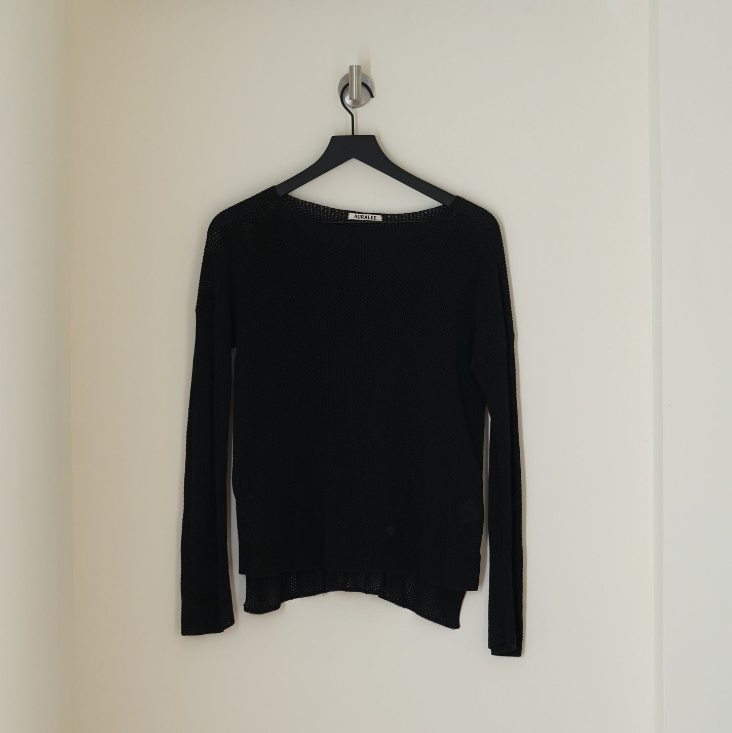 Auralee Woven Mesh Long-Sleeve T-Shirt