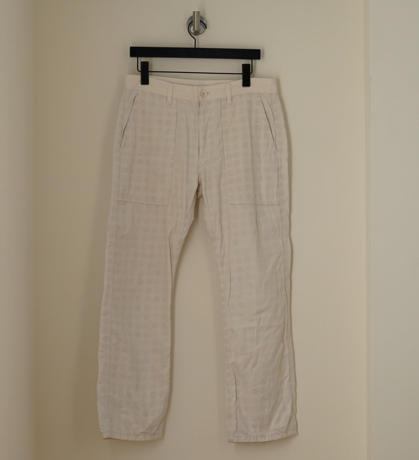 Comme des Garçon Homme White Flag Lined Pants