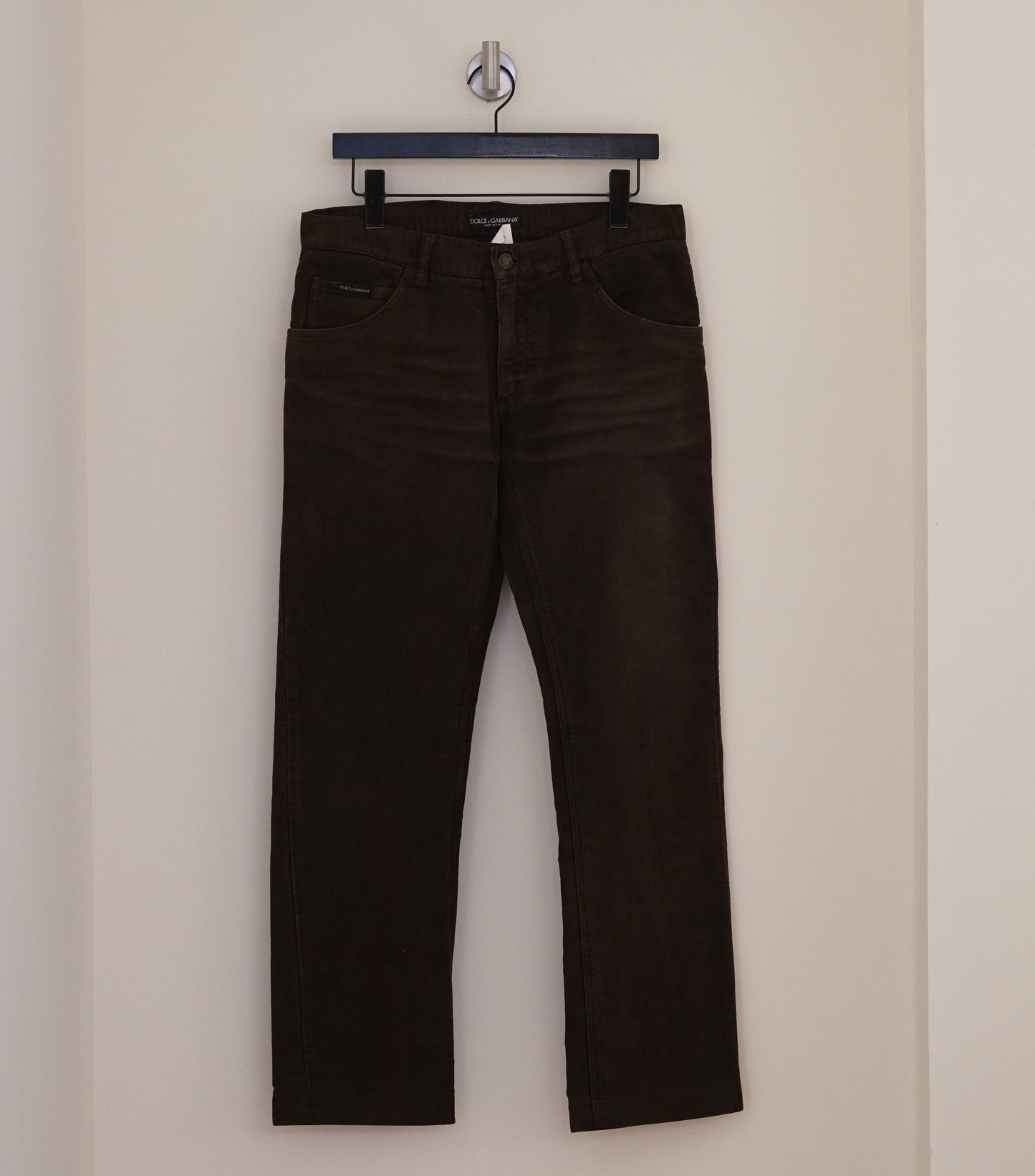 Dolce & Gabbana Brown Cotton Pants