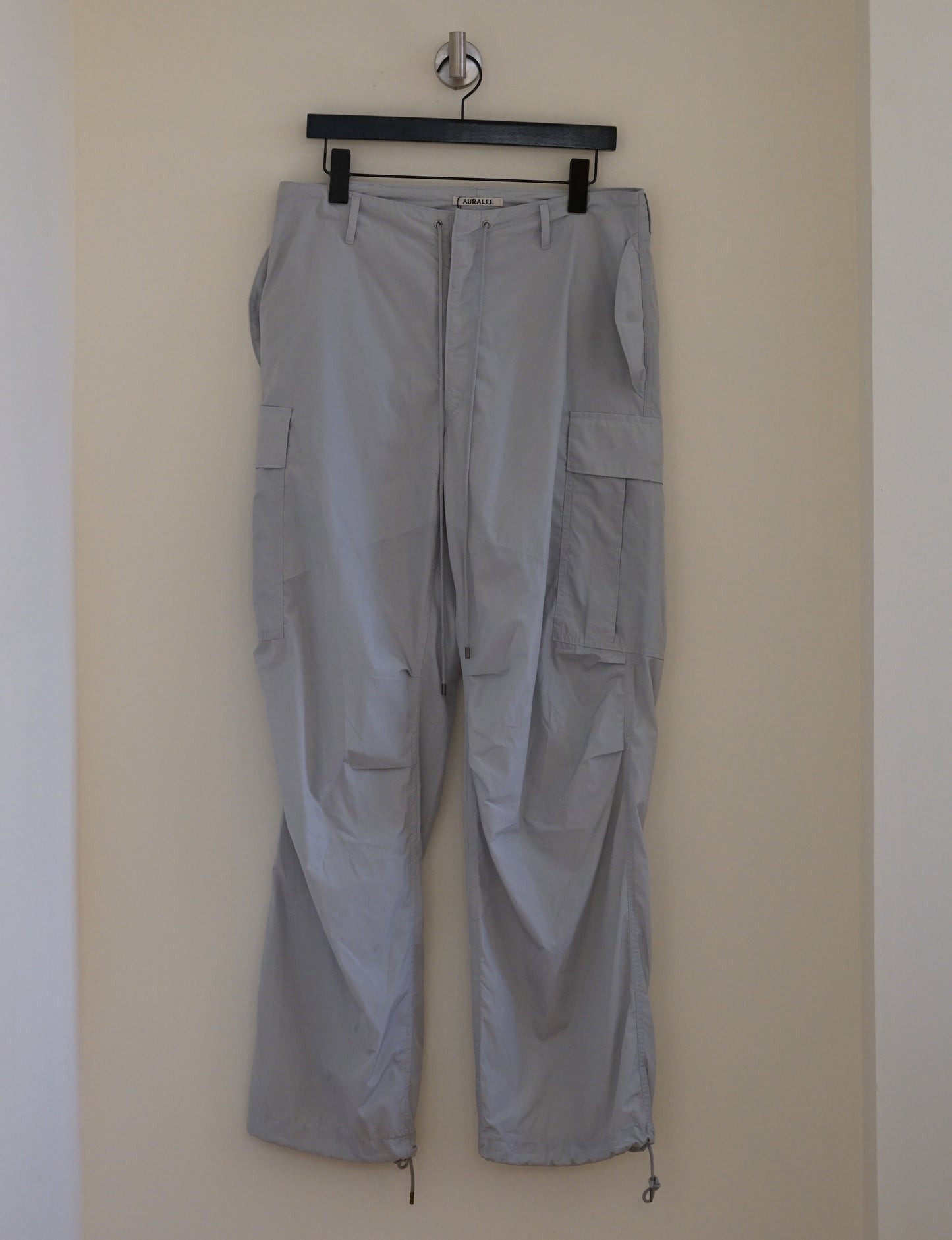 Auralee Drawstring Nylon Cargo Pants