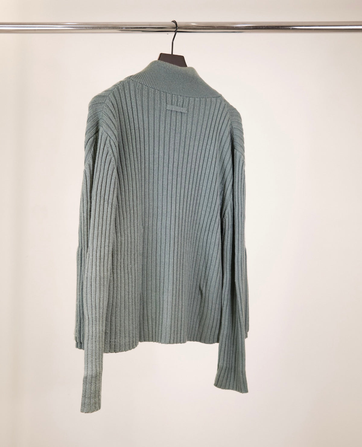 Jean Paul Gaultier Homme Zip Up Rib Knit Cardigan