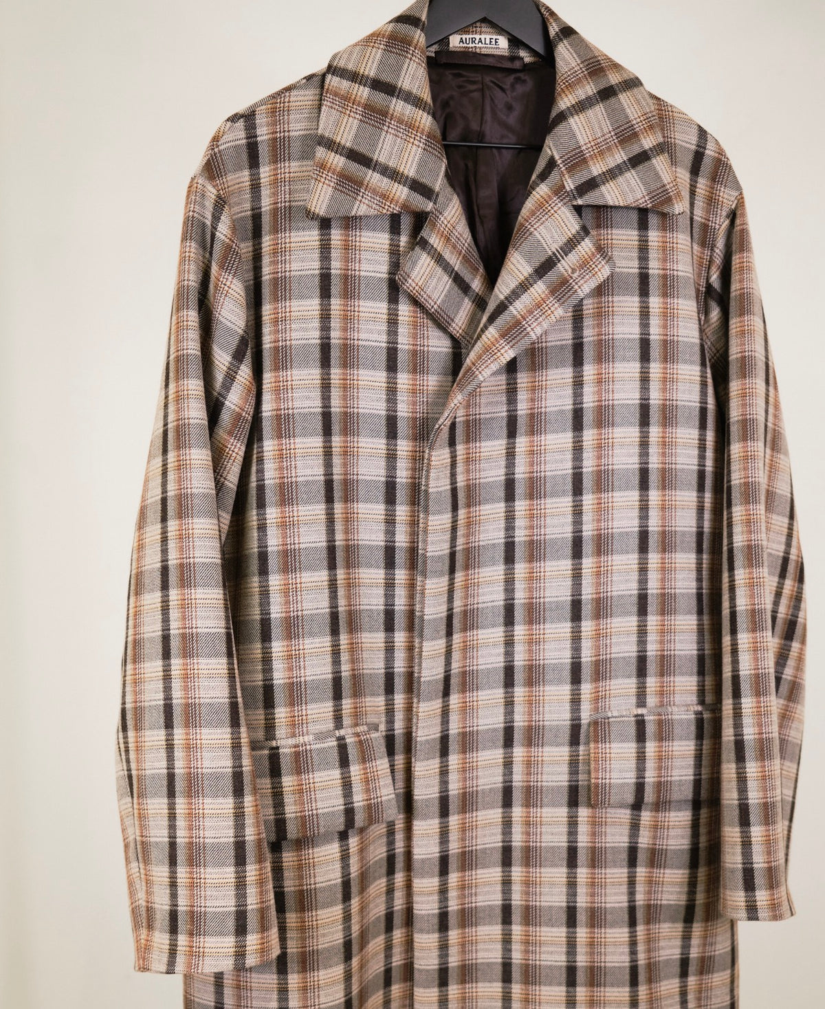 Auralee Check Coat