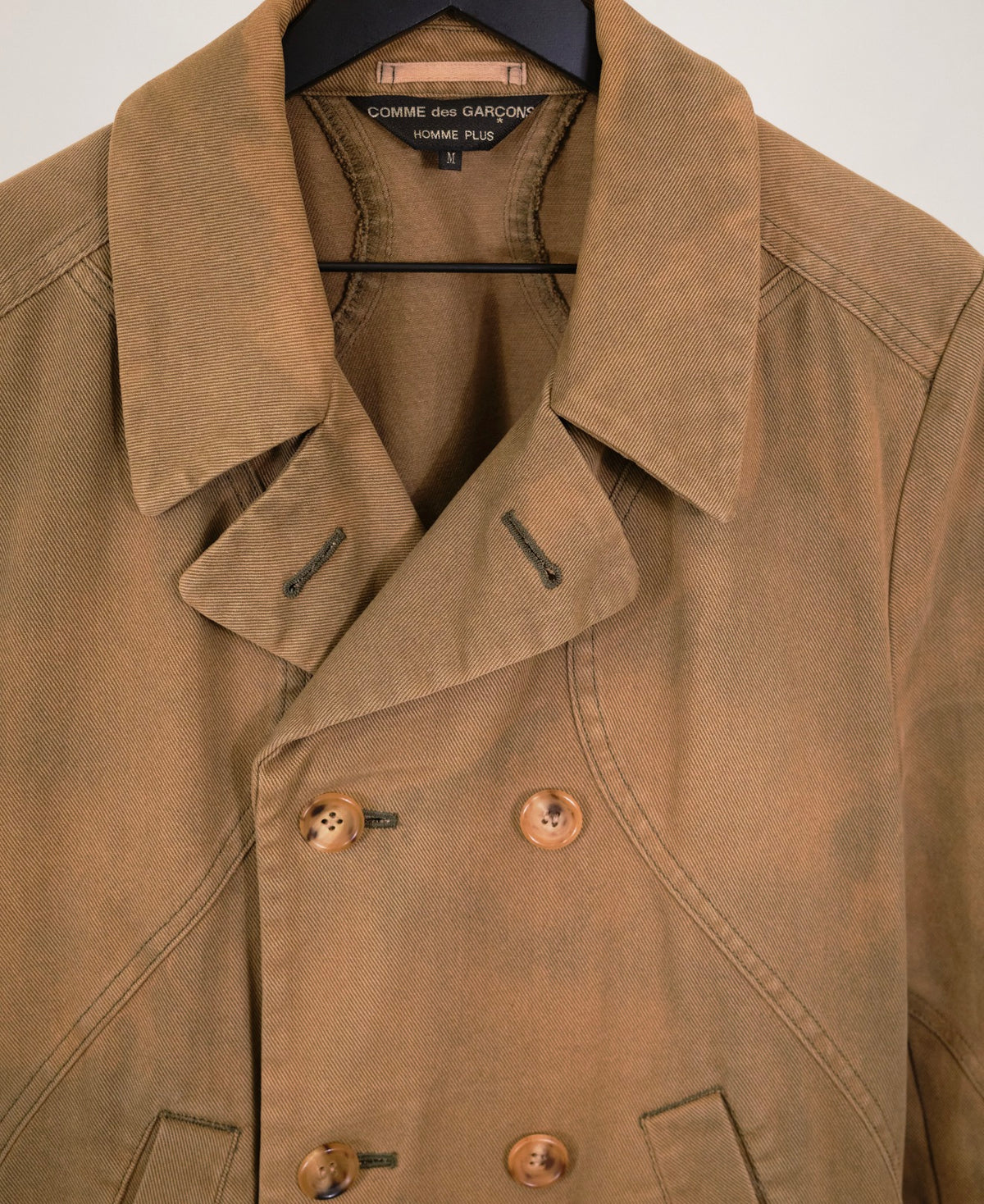 Comme Des Garcons Homme Plus Curved Seam Coat
