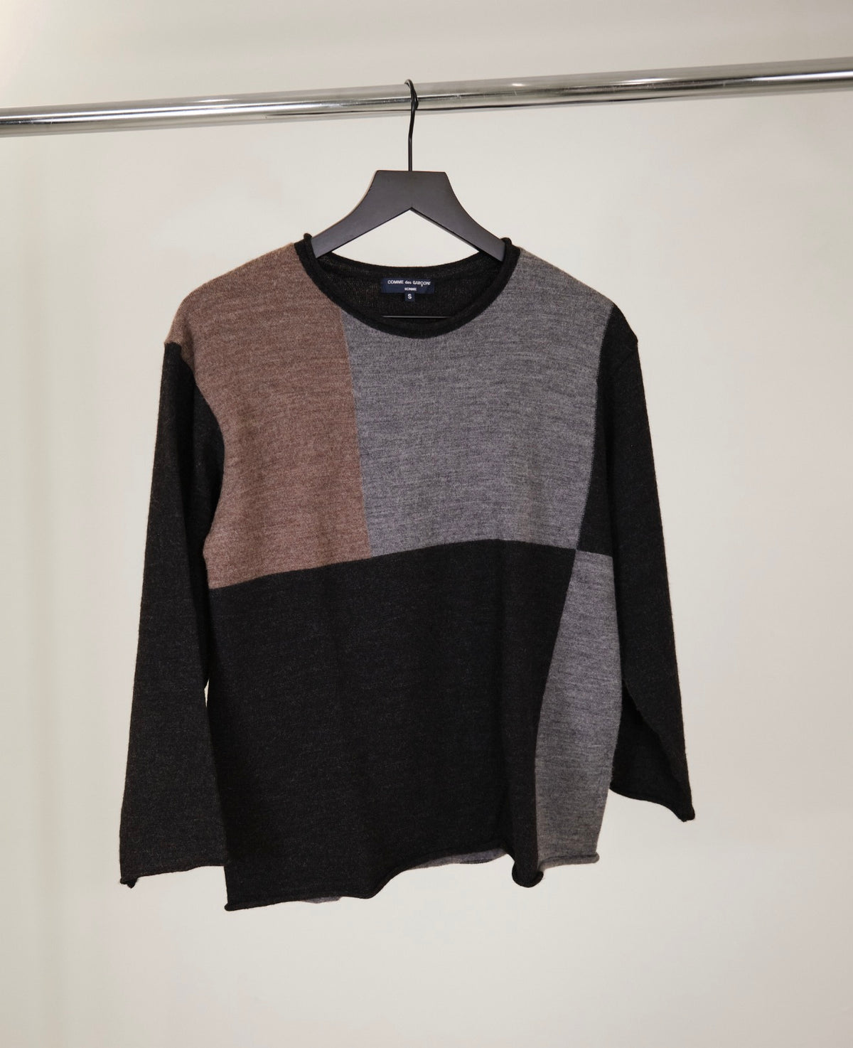 Comme des Garcons Homme Color Block Knit Sweater
