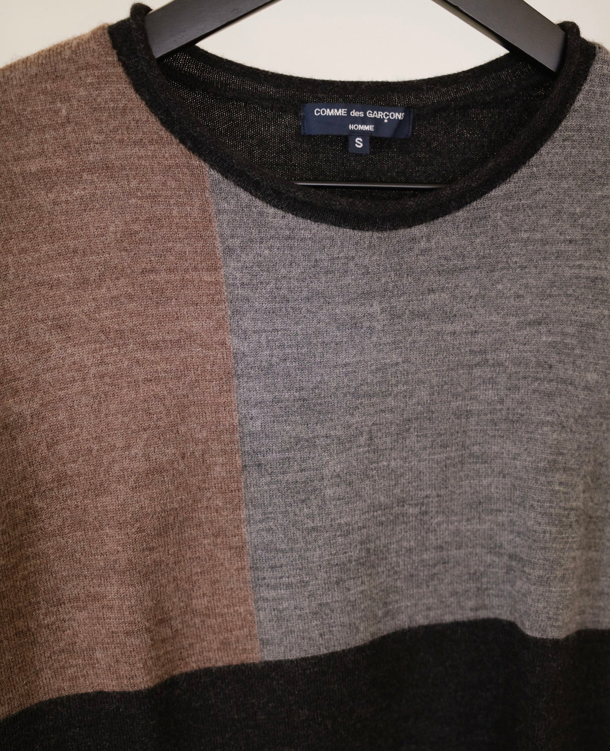 Comme des Garcons Homme Color Block Knit Sweater