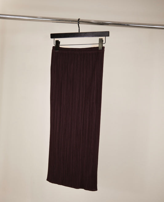 Issey Miyake Pleats Please Long Skirt Purple