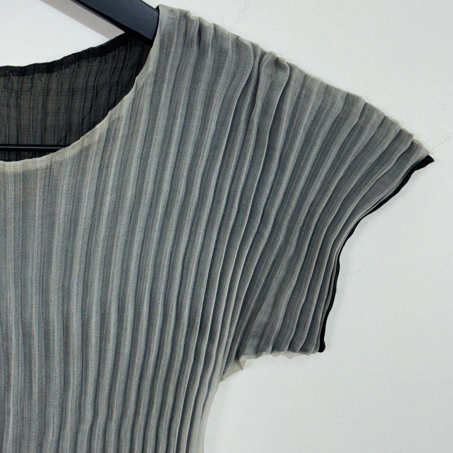 Issey Miyake Pleated Short Sleeve T-Shirt