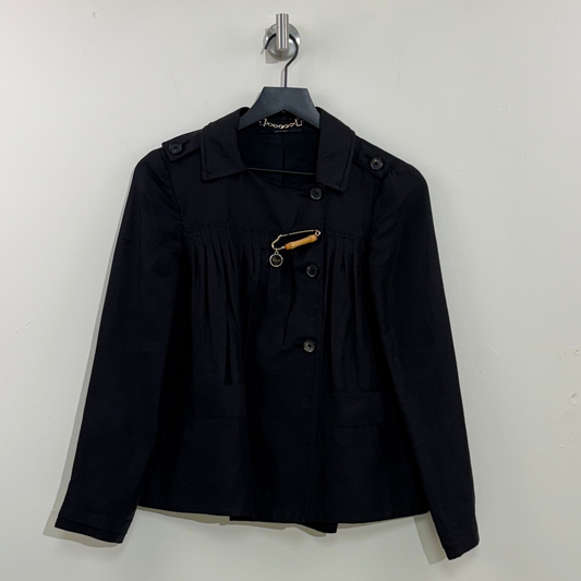 Gucci Cotton Bamboo Brooch Jacket 2006