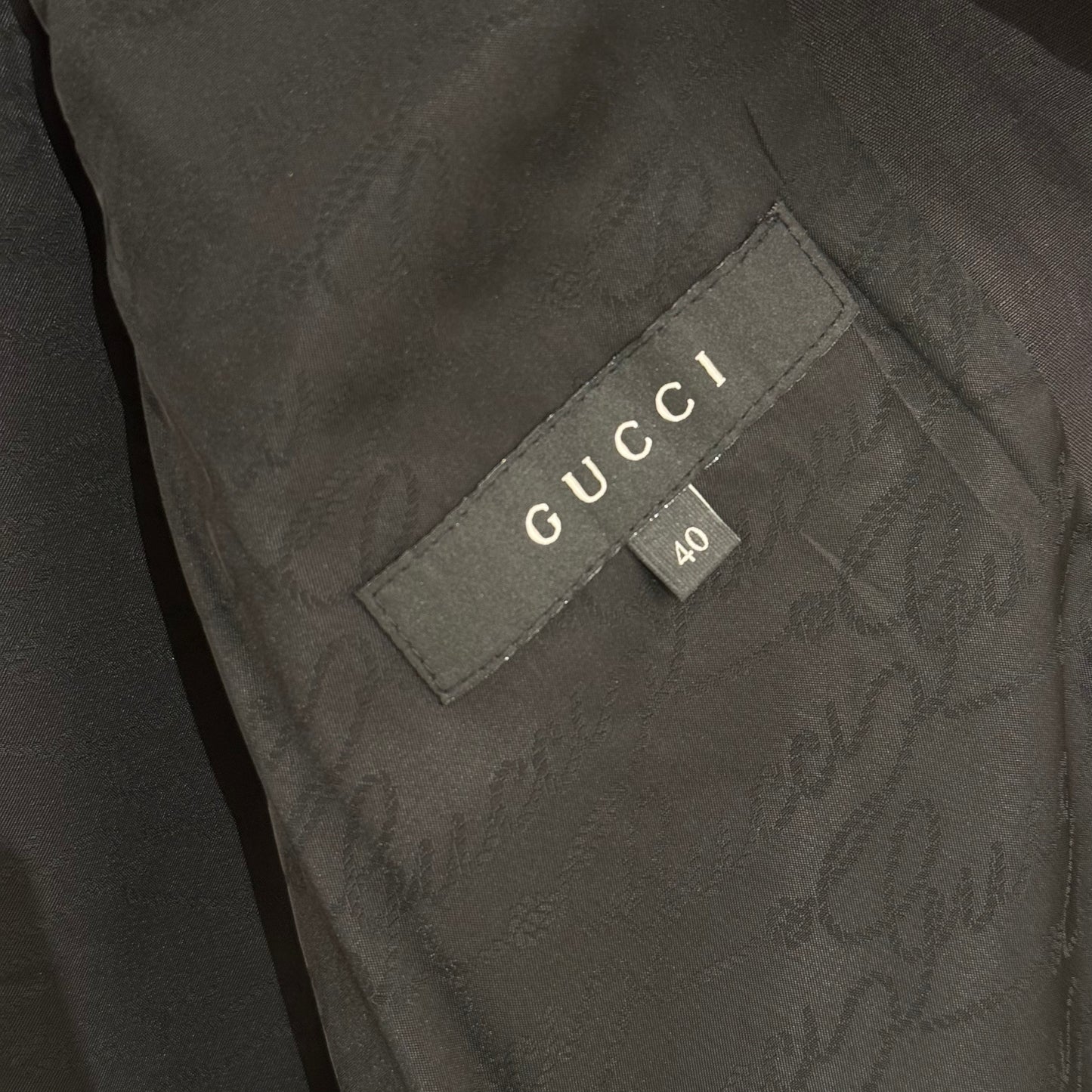 Gucci Cotton Bamboo Brooch Jacket 2006
