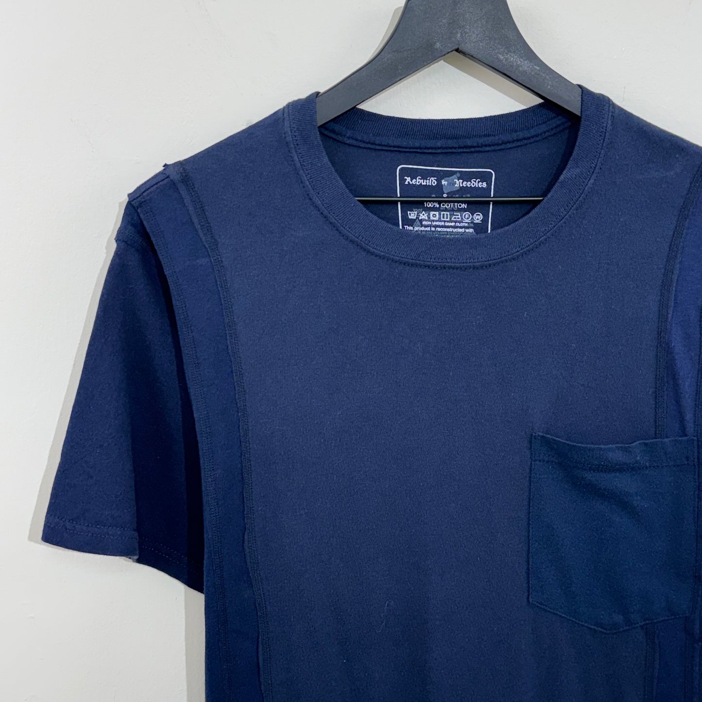 Rebuild By Needles Reconstructed Navy T-Shirt