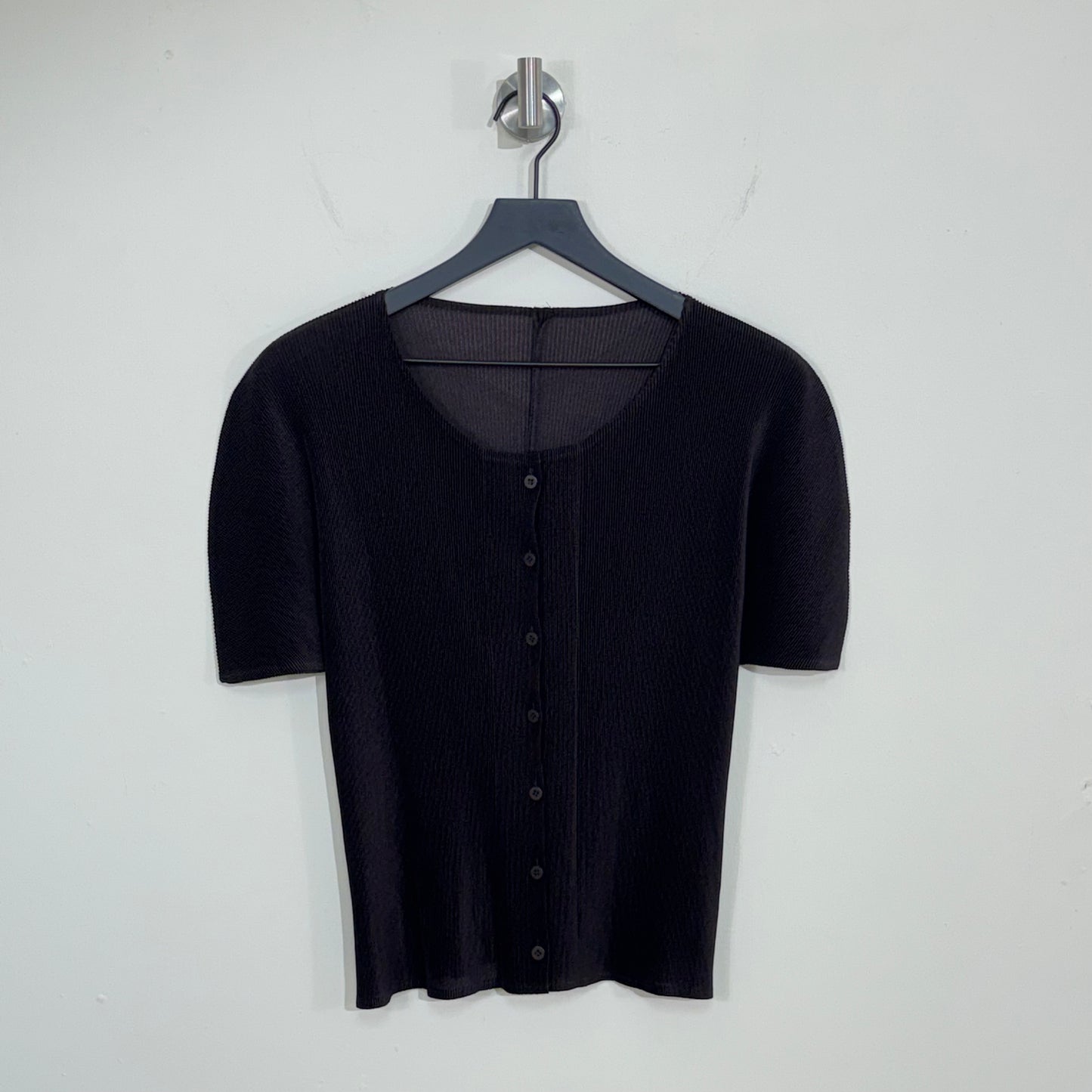 Issey Miyake Pleated Cutsew Blouse