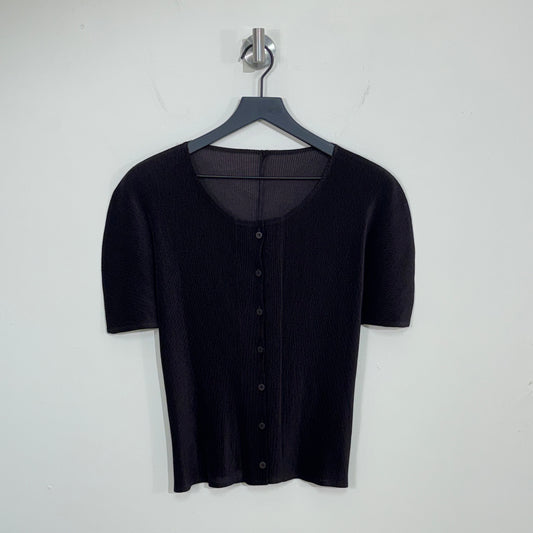 Issey Miyake Pleated Cutsew Blouse