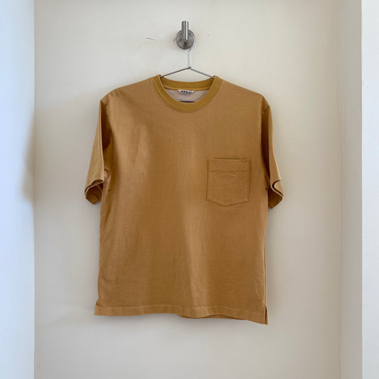 Auralee Yellow Heavyweight T-Shirt