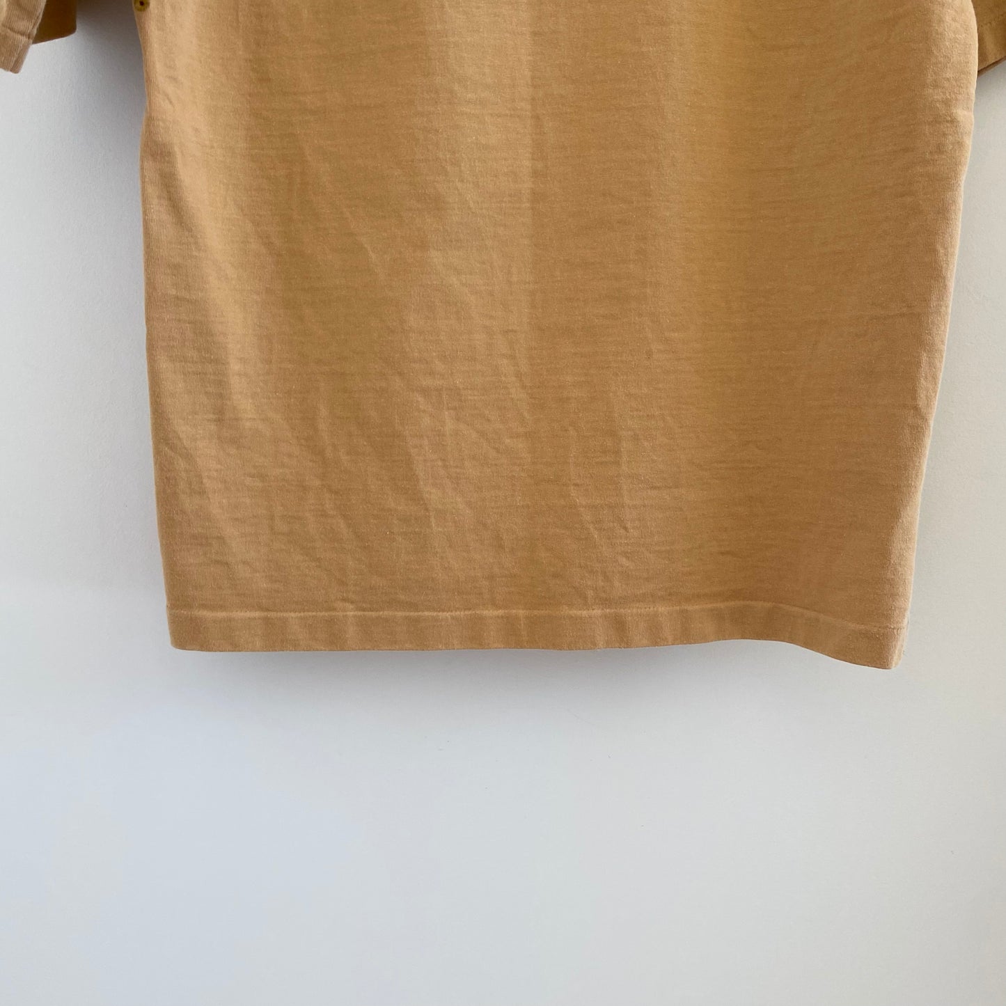 Auralee Yellow Heavyweight T-Shirt