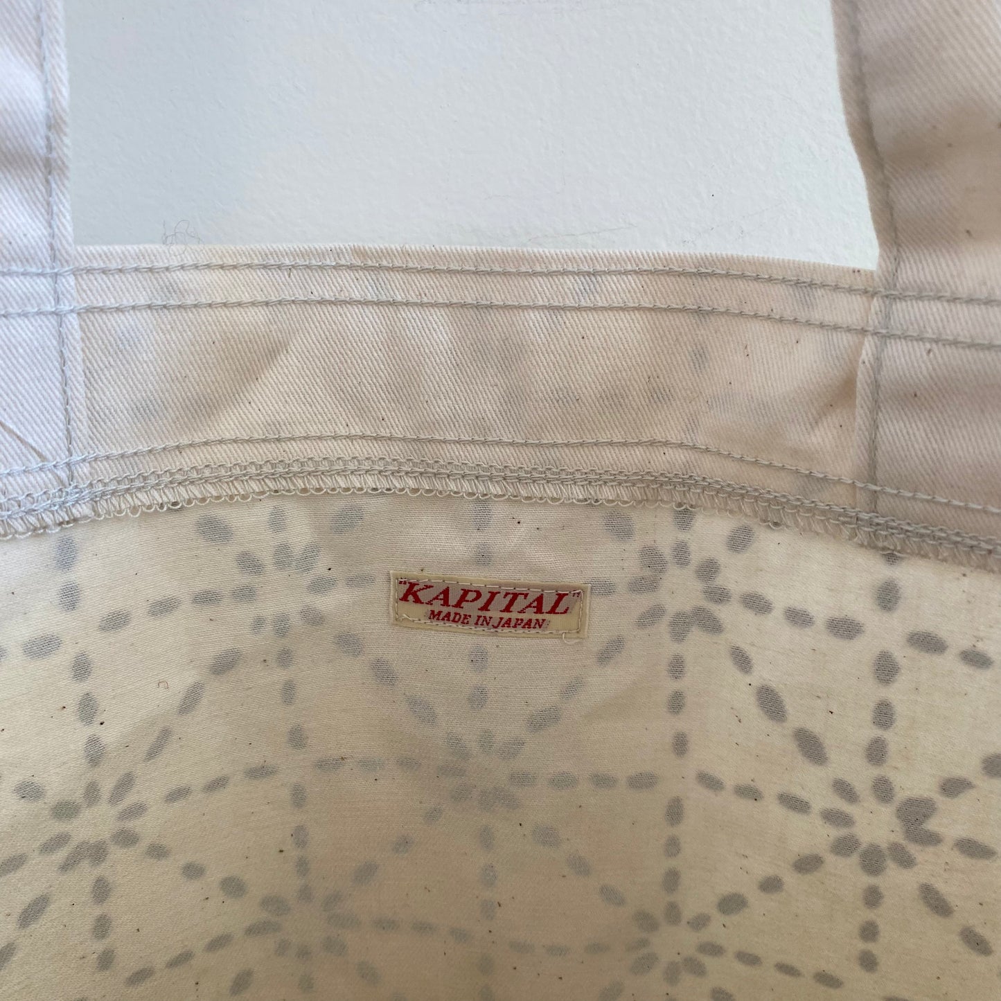 Kapital Kountry Sashiko Print Small Tote