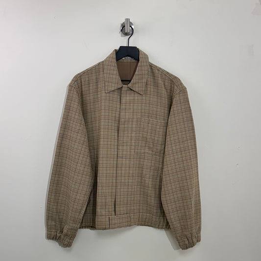 Auralee Hard Twist Wool Check Blouson
