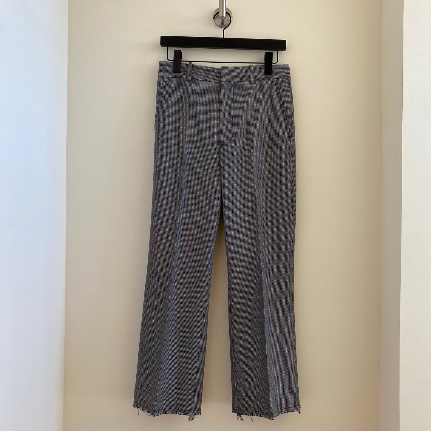 Helmut Lang Raw Hem Slacks