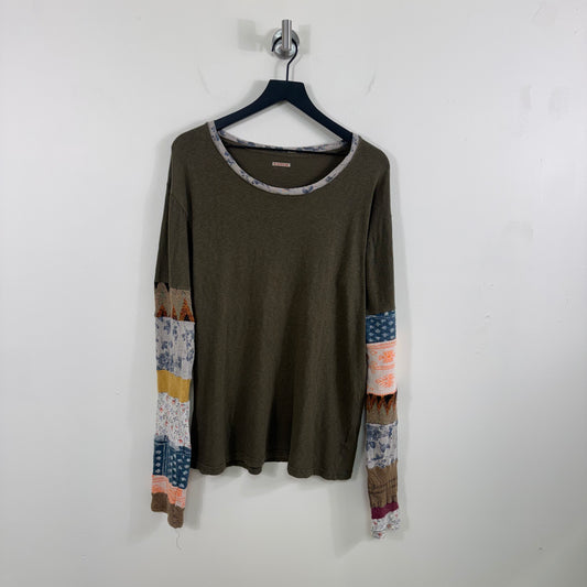 Kapital Long Sleeve Hippie Patchwork T-Shirt