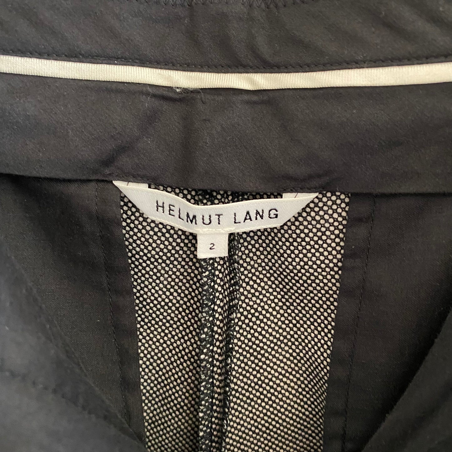 Helmut Lang Raw Hem Slacks