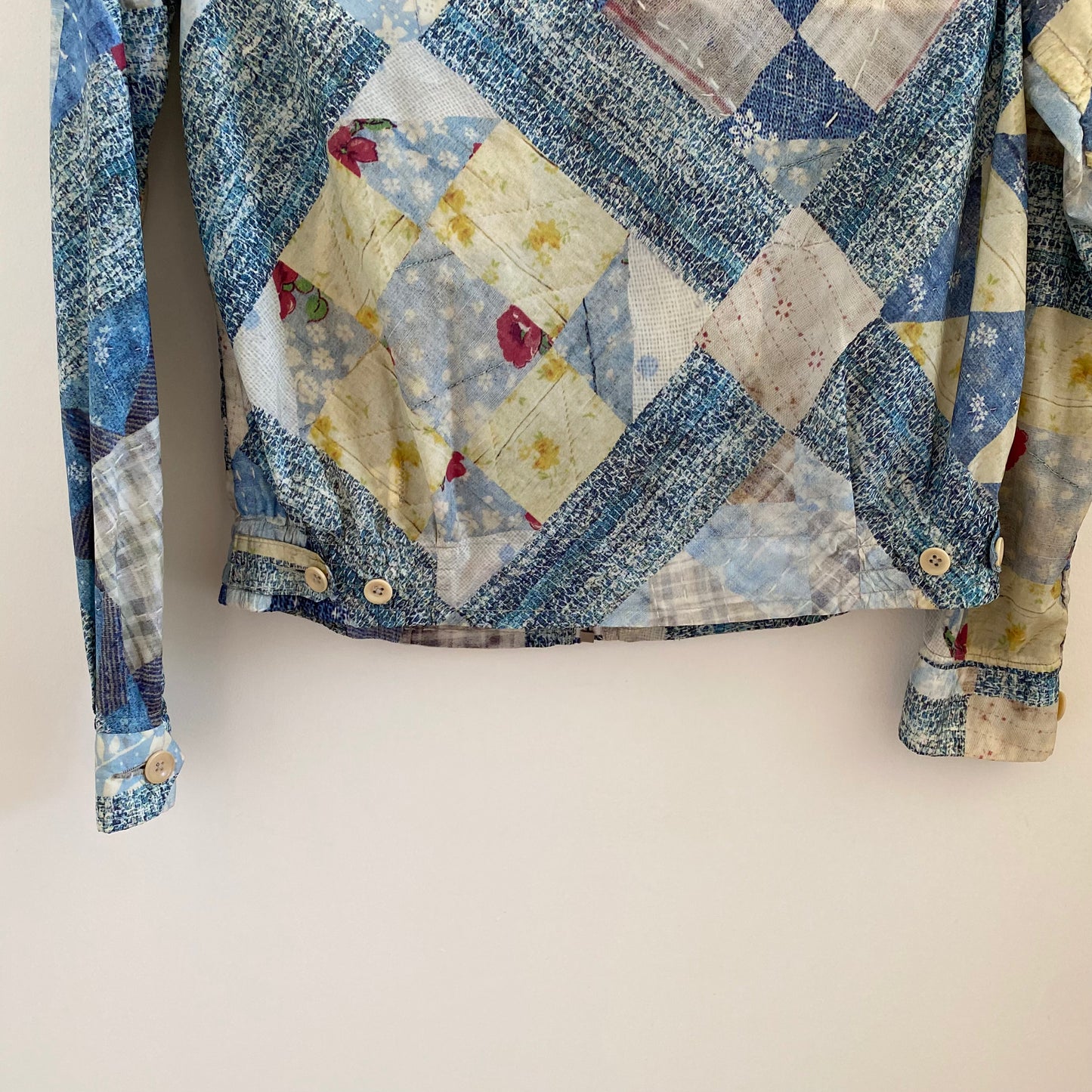 Kapital Patchwork Printed Zip-Up Jacket