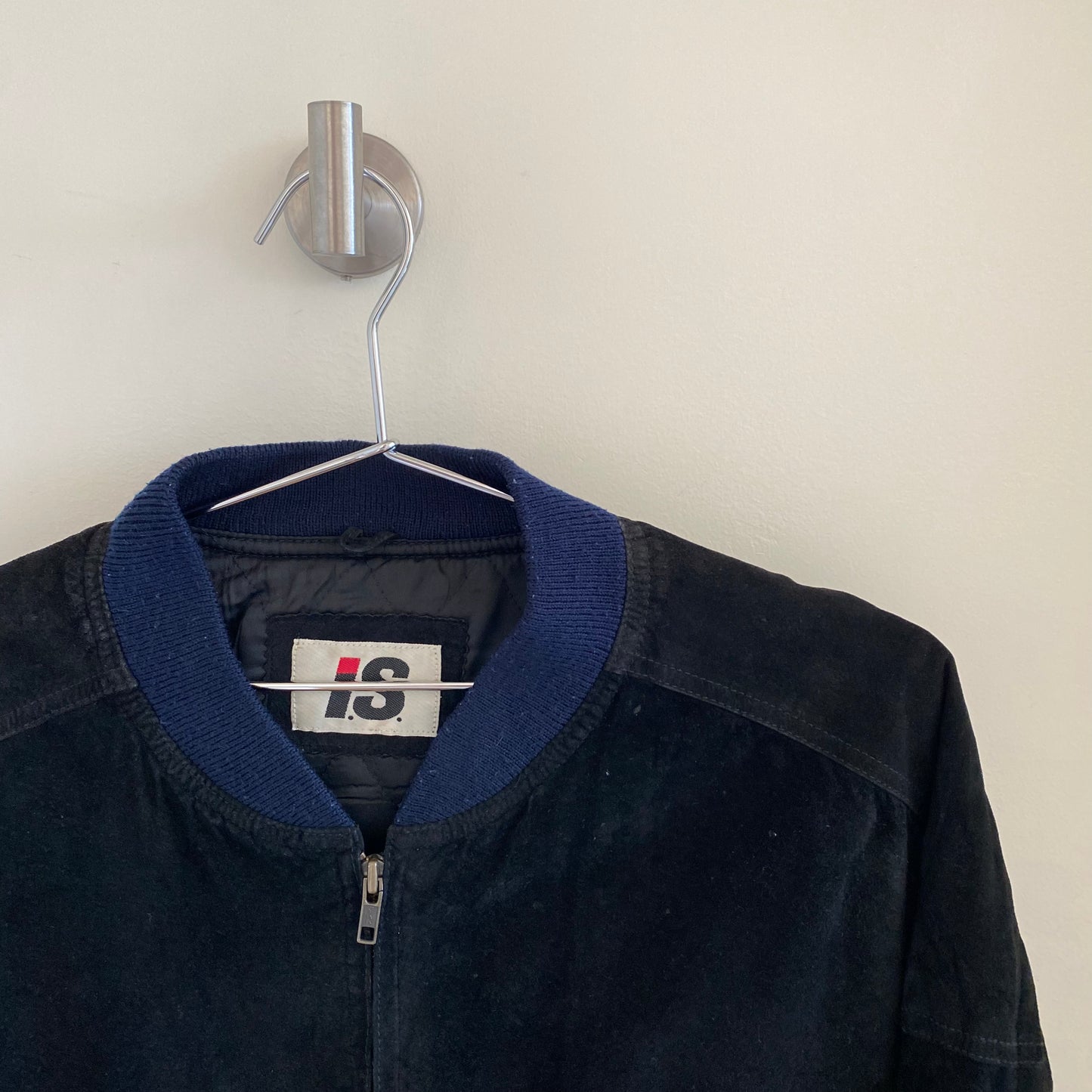 Issey Miyake Sport I.S. Suede Bomber Jacket