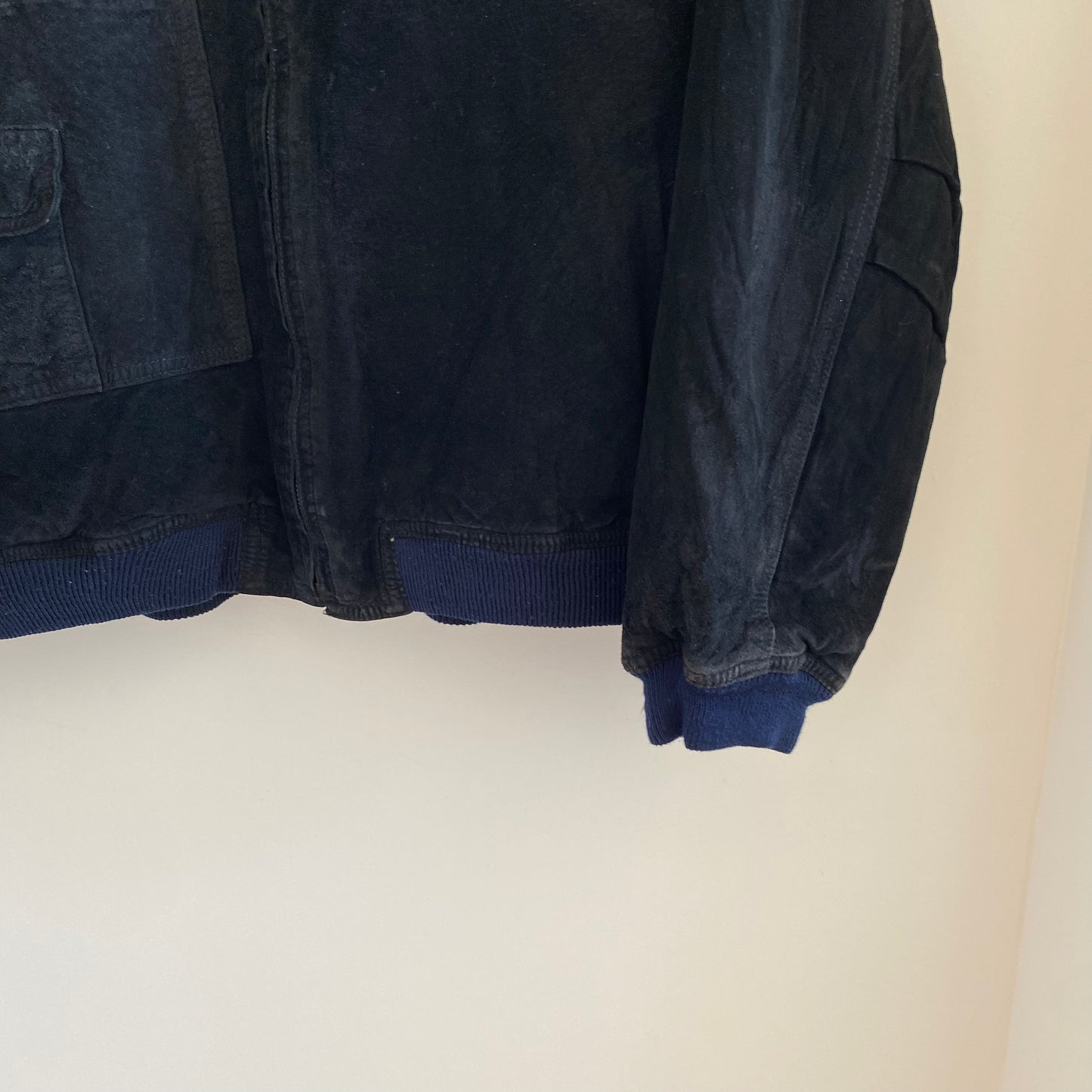 Issey Miyake Sport I.S. Suede Bomber Jacket