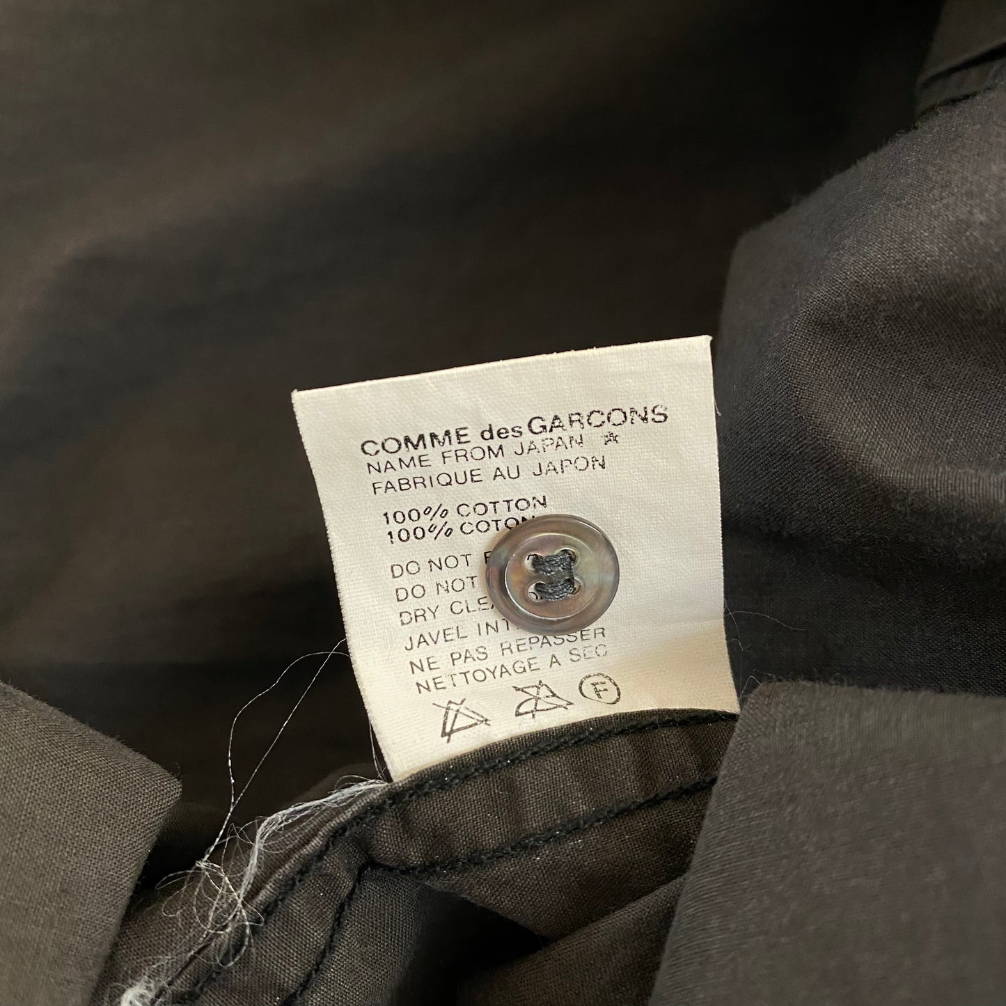 Comme des Garcons Collar Logo Shirt