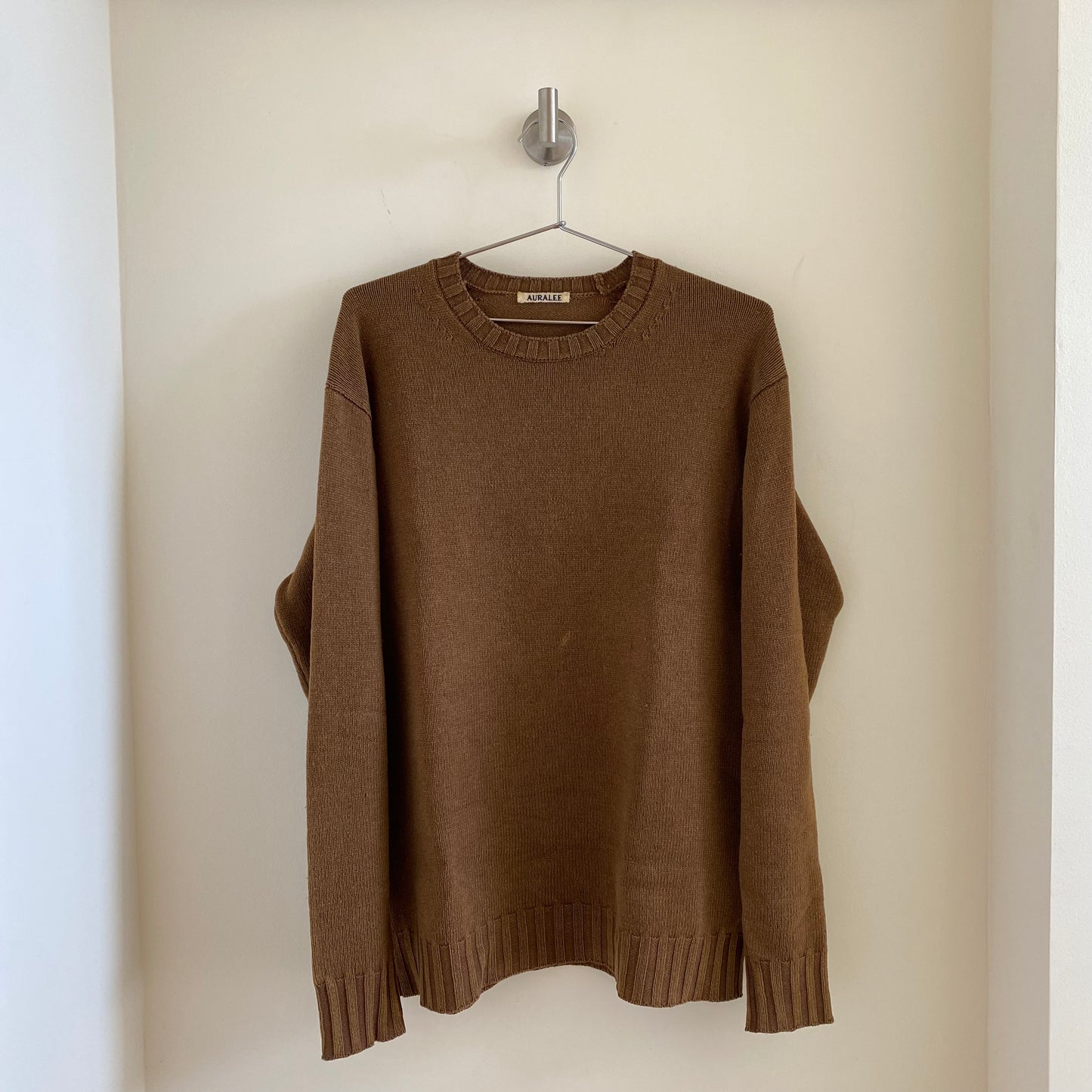 Auralee Washed French Merino Knit Sweater
