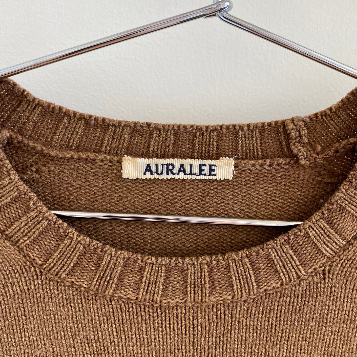 Auralee Washed French Merino Knit Sweater