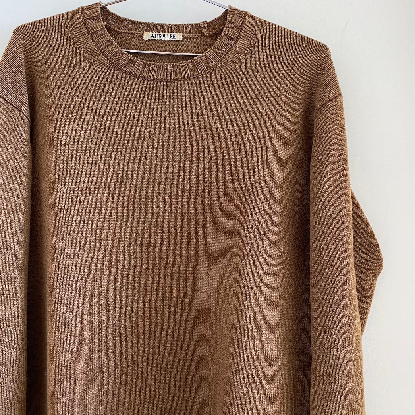 Auralee Washed French Merino Knit Sweater